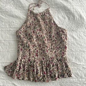 Floral halter tank